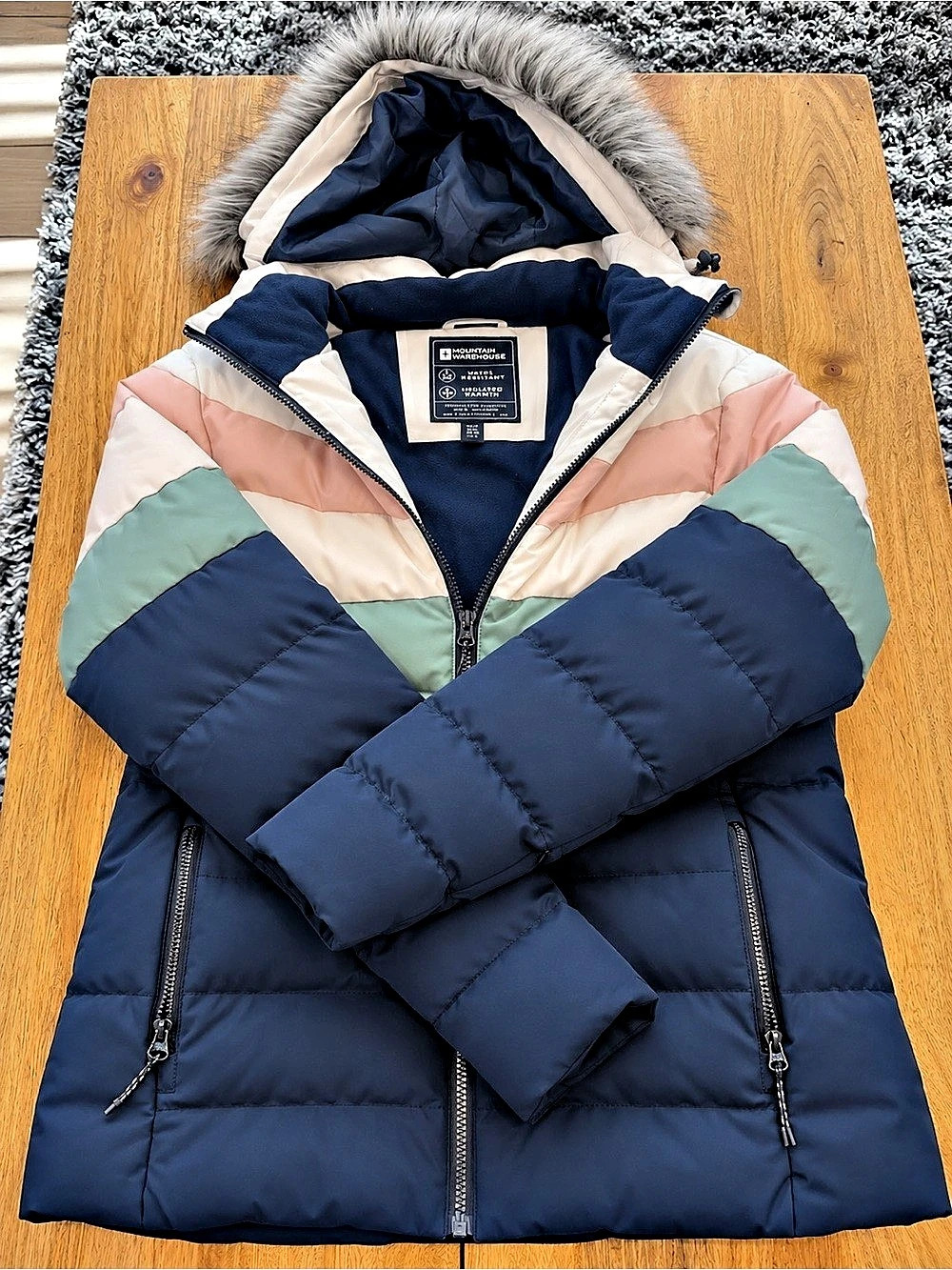 Mountain Warehouse women’s Color Block Puffer Jacket